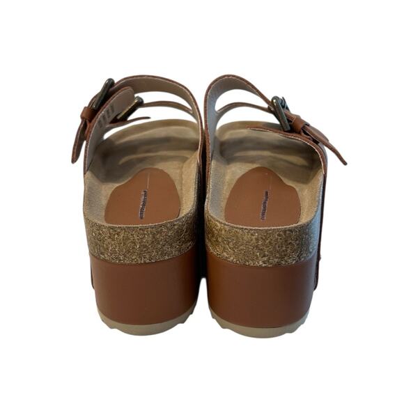 Intentionally Blank Cooper-2 Leather Platform Sandal Women's 40/9.5 Chestnut NEW - Picture 5 of 10